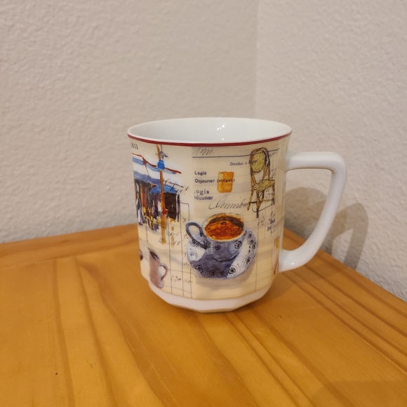 Williams Sonoma Exclusive Paris Cafe Mug by Marc Lacaze - Picture 1 of 5